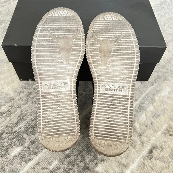 Windsor Smith 50mm Speedy Nylon Mesh Slip On Sneakers in Black - Picture 9 of 12